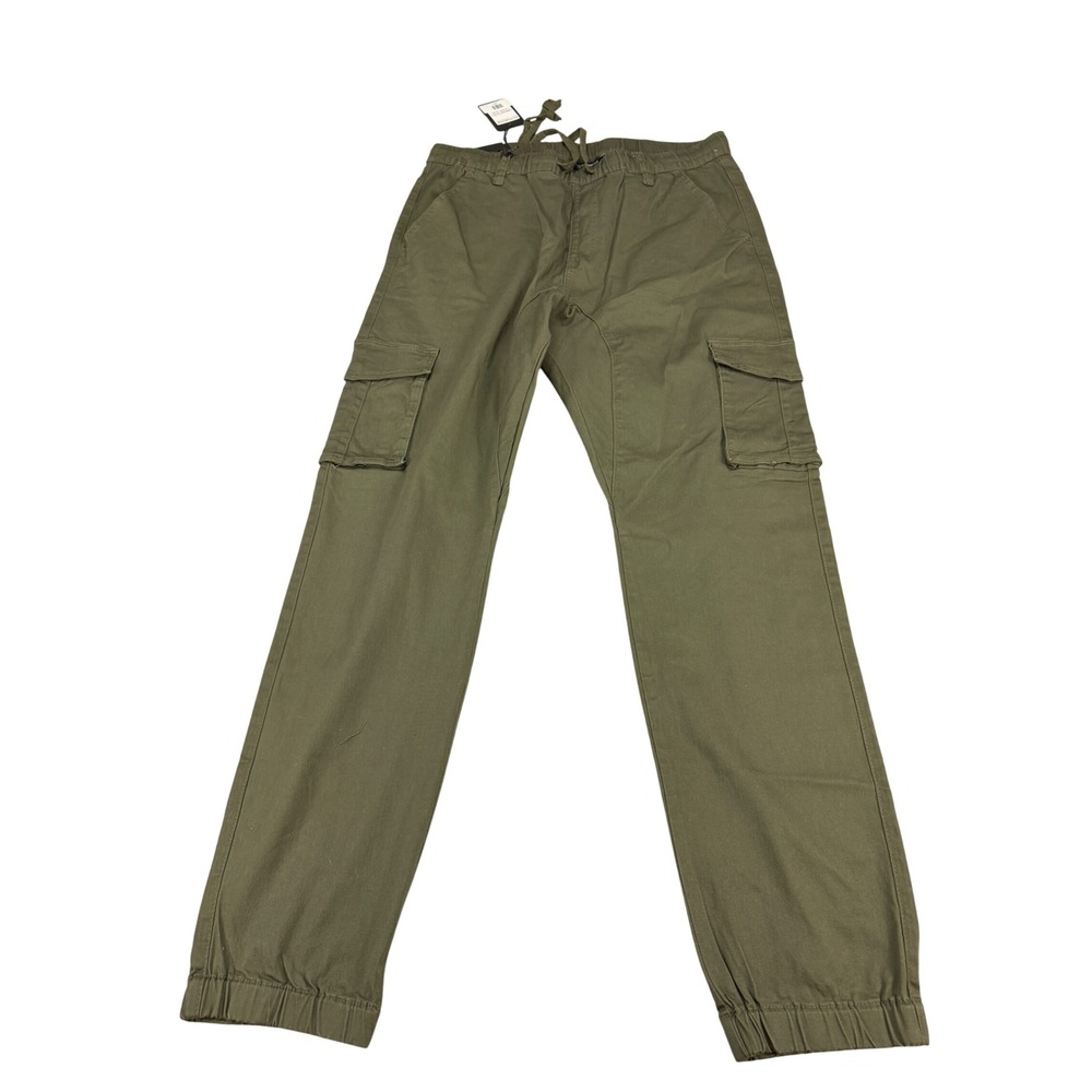 Victorious Los Angeles Mens Olive Green Cargo Jogger Jeans JG805 Size 2XL NWT